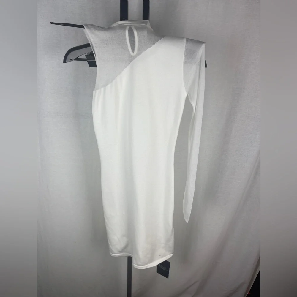 4TH & RECKLESS White Jasper Knit Mini Dress Size Small NWT - Picture 7 of 9